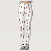 Ice Cream Cones & Ribbons Aangepaste Leggings (Voorkant)