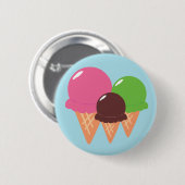 Ice Cream Cones Ronde Button 5,7 Cm (Voorkant /achterkant)