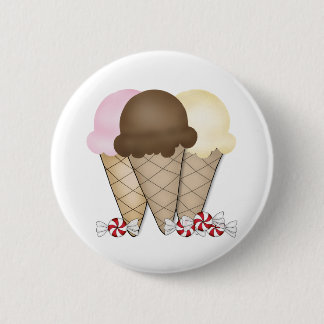 Ice Cream Cones Ronde Button 5,7 Cm