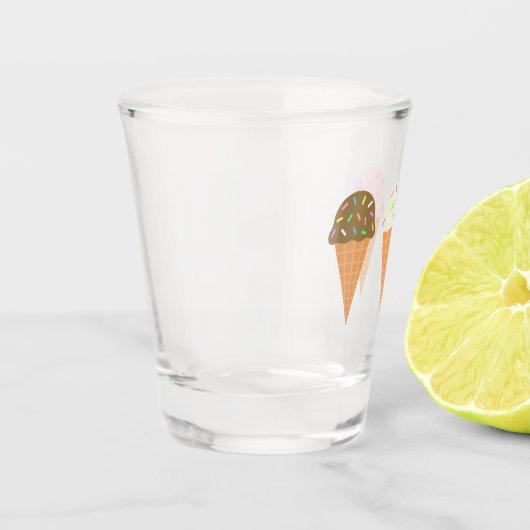 Ice Cream Cones Shot Glass Glas (Links)