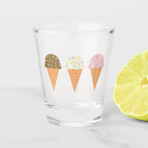 Ice Cream Cones Shot Glass Glas