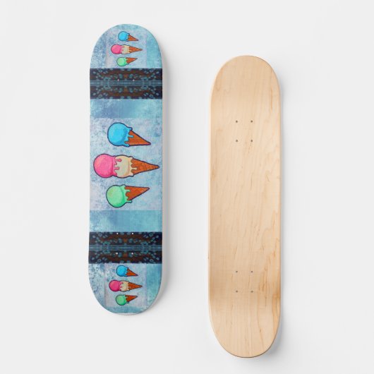 Ice Cream Cones Skateboard (Voorkant)