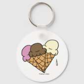 Ice Cream Cones Sleutelhanger (Voorkant)