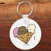 Ice Cream Cones Sleutelhanger (Voorkant)