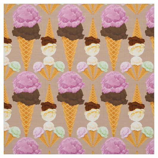 Ice Cream Cones Stof (Swatch)