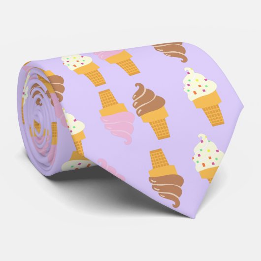 Ice Cream Cones Stropdas (Opgerold)