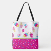Ice Cream Cones, Sundaes en Bars Tote Bag (Achterkant)