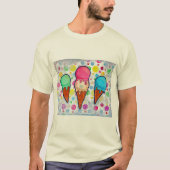 Ice Cream Cones T-Shirt (Voorkant)