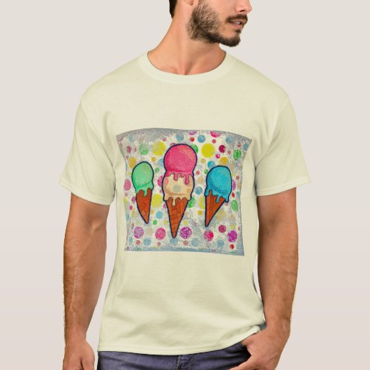 Ice Cream Cones T-Shirt (Voorkant)