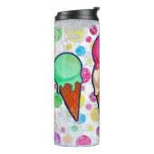 Ice Cream Cones Thermal Tumbler Thermosbeker (Gedraaid links)