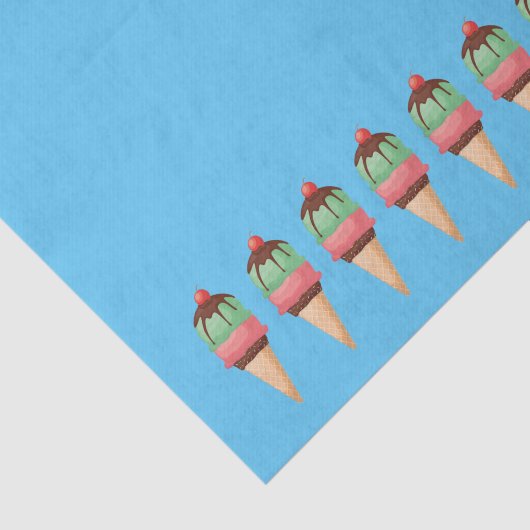 Ice Cream Cones Tissuepapier (Detail)