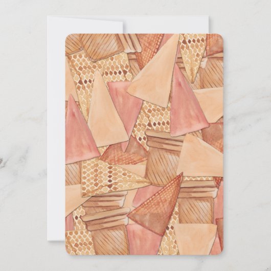 Ice Cream Cones Verjaardag Kaart (Voorkant)