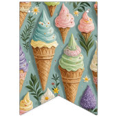 Ice Cream Cones Verjaardag Vlaggetjes (Tweede vlag)