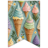 Ice Cream Cones Verjaardag Vlaggetjes (Eerste vlag)
