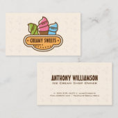 Ice Cream Cones Visitekaartje (Voorkant / Achterkant)