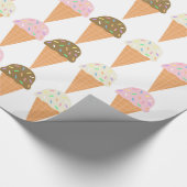 Ice Cream Cones Wrapping Paper Cadeaupapier (Hoek)