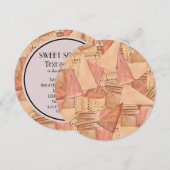 Ice Cream Cones Zoet Zestien Kaart (Voorkant / Achterkant)