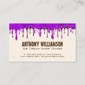 Ice Cream Cones | Zuinige ijsdruppels Visitekaartje (Achterkant)