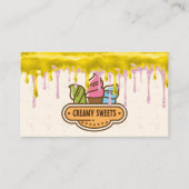 Ice Cream Cones | Zuinige ijsdruppels Visitekaartje (Voorkant)