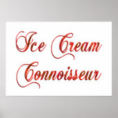 Ice Cream Connoisseur Poster (Voorkant)