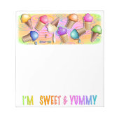 ICE CREAM CONS NOTEPAD NOTITIEBLOK (Voorkant)
