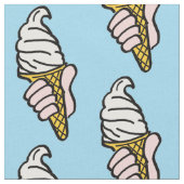 Ice Cream Cons on a Light Blue Background Stof (Close Up)