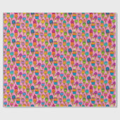 Ice Cream Cons on Pink Cadeaupapier (Vlak)
