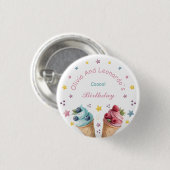Ice Cream Cool verjaardagsfeestje Ronde Button 3,2 Cm (Voorkant /achterkant)