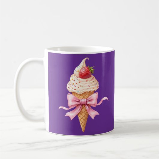 Ice Cream Coquette Bow Koffiemok (Links)