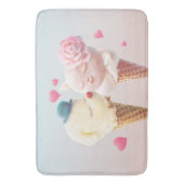 Ice Cream Couple - Liefde bij de eerste klik Badmat (Voorkant Verticaal)