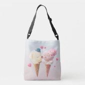 Ice Cream Couple - Liefde bij de eerste klik Crossbody Tas (Achterkant)