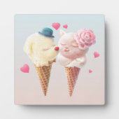 Ice Cream Couple - Liefde bij de eerste klik Fotoplaat (Voorkant)