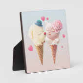 Ice Cream Couple - Liefde bij de eerste klik Fotoplaat (Voorkant)