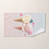 Ice Cream Couple - Liefde bij de eerste klik Handdoek (Handdoek)