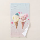 Ice Cream Couple - Liefde bij de eerste klik Handdoek (Handdoek)