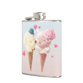 Ice Cream Couple - Liefde bij de eerste klik Heupfles (Links)