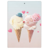 Ice Cream Couple - Liefde bij de eerste klik Klembord (Achterkant)