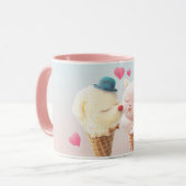 Ice Cream Couple - Liefde bij de eerste klik Mok (Voorkant links)
