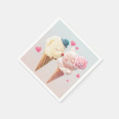 Ice Cream Couple - Liefde bij de eerste klik Servet (Hoek)