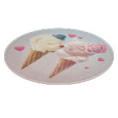 Ice Cream Couple - Liefde bij de eerste klik Snijplank (Hoek)