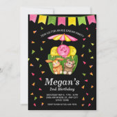 Ice Cream Cup Confetti Birthday Party Invitation (Voorkant)