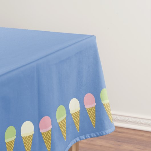 Ice Cream Cute First Birthday Table Cloth Tafelkleed (Voorbeeld)