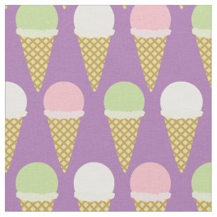 Ice Cream Cute Kinder Food Stof