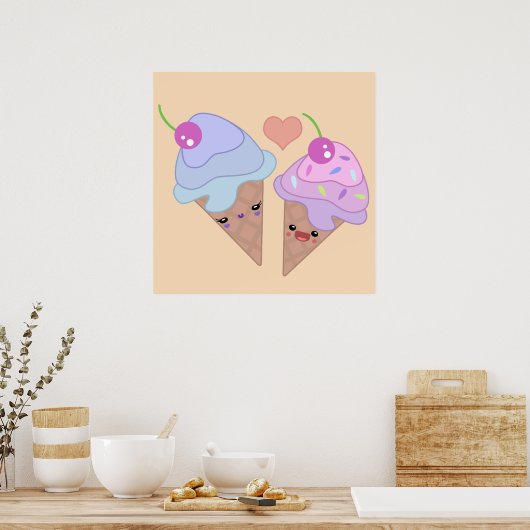 Ice Cream Cuties Poster (Keuken)