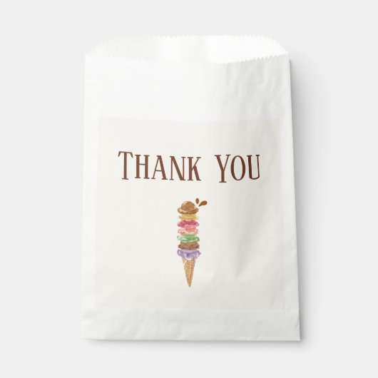 Ice Cream Dank u Bedankzakje (Voorkant)