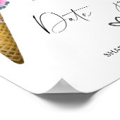 Ice cream - date nachtelijke ideeën. Datum jar bru Poster (Hoek)