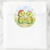 Ice Cream Date Ronde Sticker (Tas)