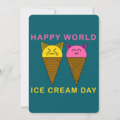 Ice Cream Day Cats Kaart (Voorkant)