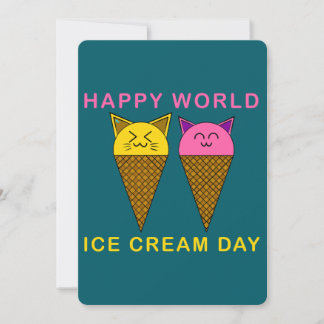 Ice Cream Day Cats Kaart