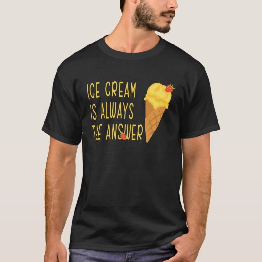 Ice Cream Day Lemon aardbery Ice Cream Altijd T-shirt (Voorkant)